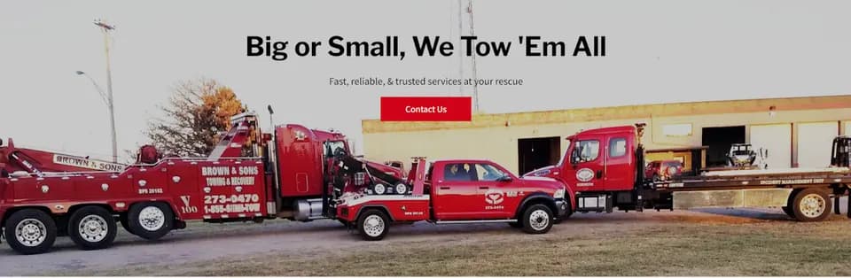 Brown & Sons Towing and Recovery Inc. in Shawnee, OK