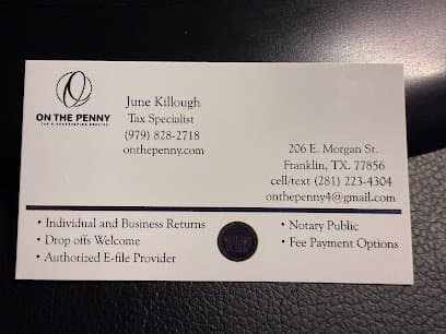 On The Penny Tax and Bookkeeping Service in Franklin, TX